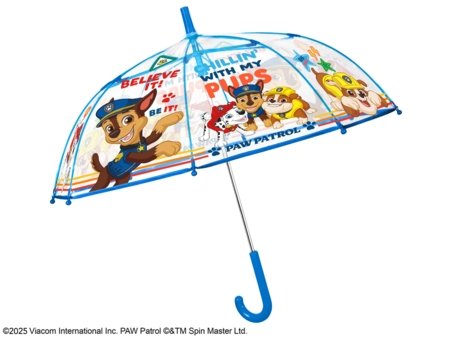 PERLETTI PAW PATROL permatomas skėtis 45/8, mėlynas, 75158