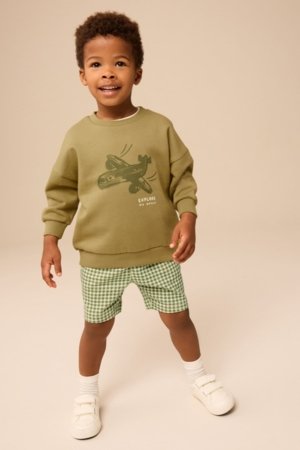 NEXT džemperis ir šortai, E60686, 62-68 cm