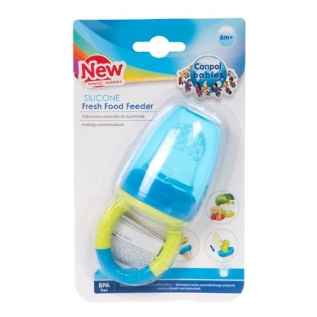 CANPOL BABIES silikoninis šviežio maisto maitintuvas, 56/010_blu 