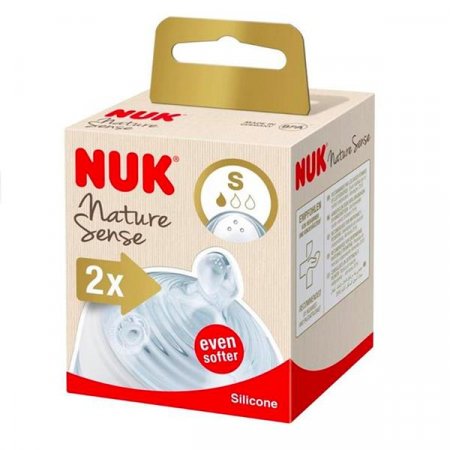 NUK silikoniniai žindukai NATURE SENSE, S dydis, 2 vnt., SA54 SA54