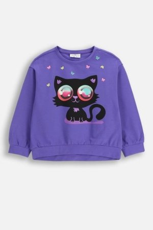 COCCODRILLO marškinėliai RAVE GIRL KIDS, violetiniai, cm 