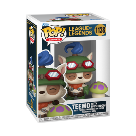 FUNKO POP! vinilinė figūrėlė: League of Legends - Teemo with Mushroom, 86113 