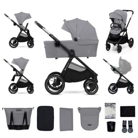KINDERKRAFT universalus vežimas 2IN1 NEA 2.0, platinum grey, KSNEA002GRY2000 