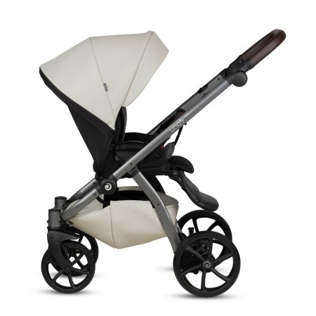 TUTIS vežimėlis UNO5+ LEATHER 2in1, black sesame 168, 1402168 