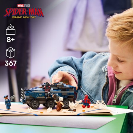 76349 LEGO® ǀ Marvel Žmogaus voro kalinių transporterio gaudynės 