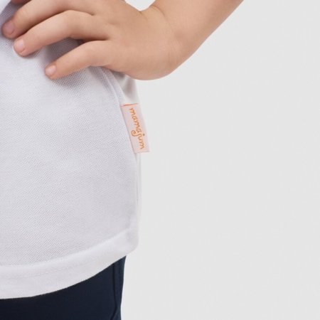 MAMAJUM polo marškinėliai trumpomis rankovėmis, 10-000071,balti, 140/146 