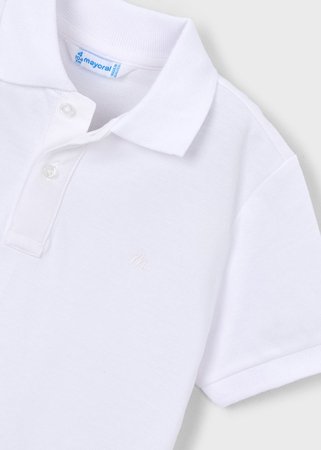 MAYORAL polo marškinėliai trumpomis rankovėmis, white, 150-16, 128  cm 