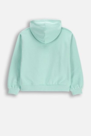 COCCODRILLO džemperis su gobtuvu, žalias, cm 