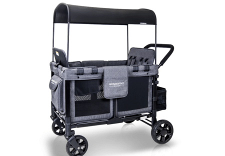 WONDERFOLD sportinis vėžimėlis keturiems W4 ORIGINAL, charcoal gray, W4OG-GRY 