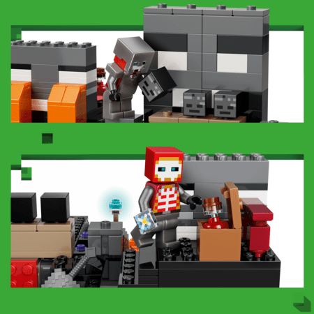 21590 LEGO® Minecraft® Džiūsnų skeletų mūšis 
