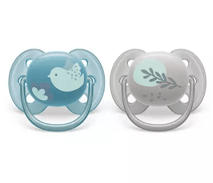 PHILIPS AVENT čiulptukai Ultra soft DECO, 6-18 mėn., 2vnt., boys, SCF091/15 