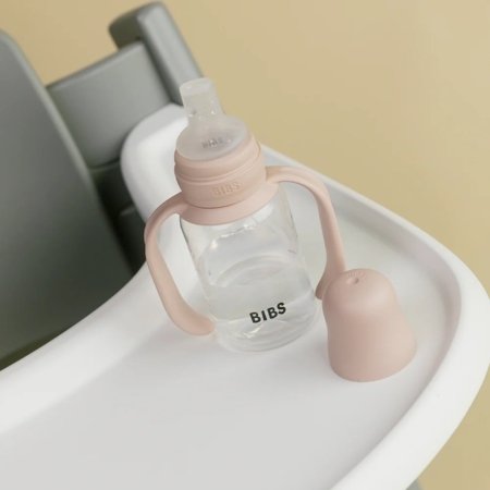 BIBS mokomoji gertuvė su rankenomis, 150 ml., Blush 