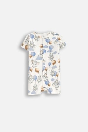 COCCODRILLO smėlinukas trumpomis rankovėmis UNDERWEAR SPECIAL BOY, kreminis, WC5404301USB-003-086, 86 cm 