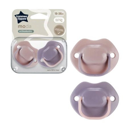TOMMEE TIPPEE ortodontiniai čiulptukai MODA, 18-36 mėn., 2 vnt., 43343699 43343694