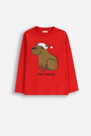 COCCODRILLO marškinėliai, raudoni, cm 