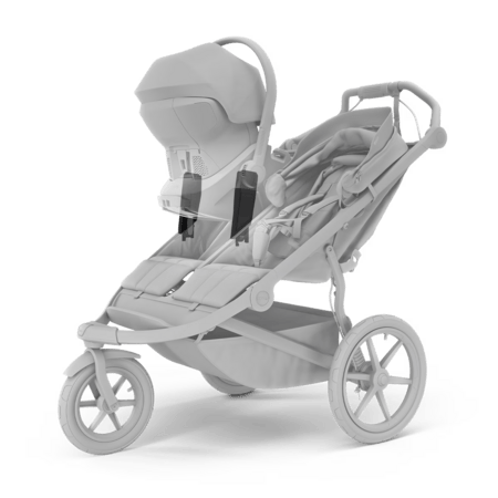 THULE automobilinės kėdutės adapteris URBAN GLIDE3 Double, Maxi-Cosi, 20110763 