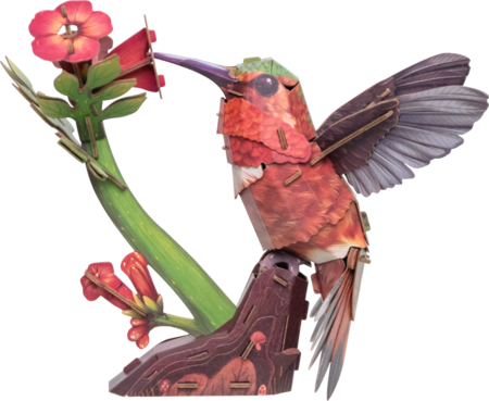 MAKEBUG 3D popierinė delionė Hummingbird, MB-D-0058 