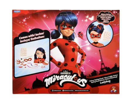 MIRACULOUS lėlės galva puošimui Ladybug Deluxe, 50247 50247