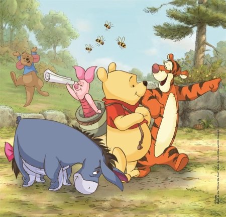 CLEMENTONI dėlionė Square Disney Winnie the Pooh, 3x48 det., 25063 