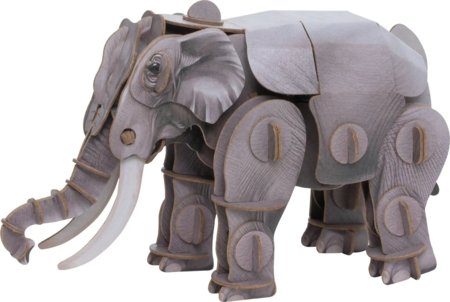 MAKEBUG 3D popierinė delionė Asian elephant, MB-D-0018 