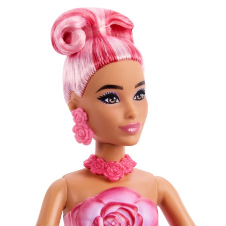 BARBIE Petal Pop lėlė rožių puokštėje, JMF59 