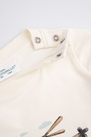 COCCODRILLO smėlinukas ilgomis rankovėmis, smėlio spalvos, dydis 