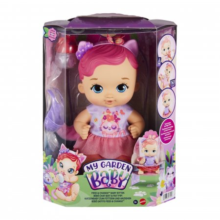 MY GARDEN BABY lėlė kūdikis Feed & Change, 30 cm, šviesios odos, HHL21 HHL21