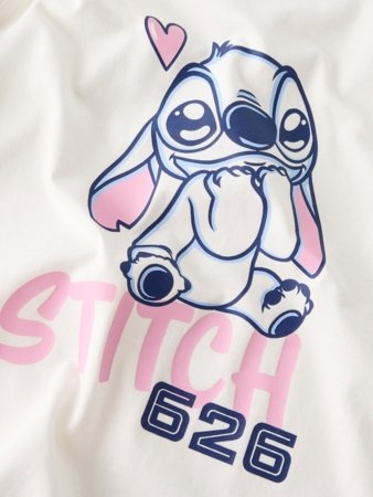 NAME IT STITCH marškinėliai, 13253290-F0EEE9 122-128 cm 