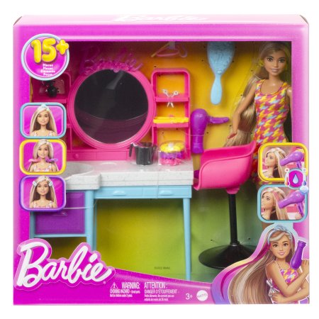 BARBIE žaislinis kirpyklos rinkinys, HKV00 HKV00