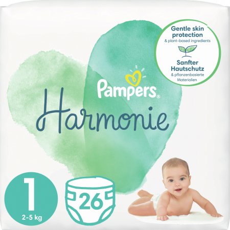 PAMPERS sauskelnės, Harmonie, dydis 1, 50 vnt, 2kg-5kg, 81754109 81754109