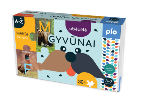 PIO Žaidimas dėlionė Abecėlė-Gyvūnai, PN60112 
