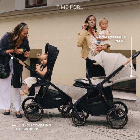 KINDERKRAFT universalus vežimas 2IN1 NEA 2.0, platinum grey, KSNEA002GRY2000 