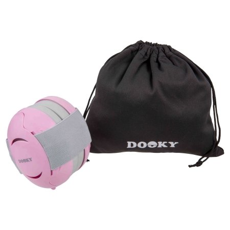 DOOKY Apsauginės ausinės kūdikiams 0-3 m. pink, 3001101 