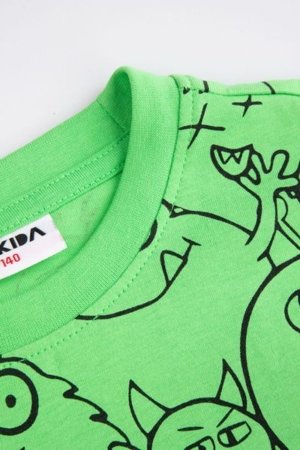 MOKIDA marškinėliai MOKIDA COLLECTION BOY, žali, ZM5143206MCB-011-128, 128 cm 