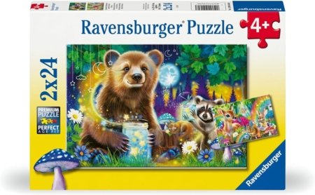 RAVENSBURGER PUZZLE dėlionė Mieli miško draugai, 2x24 det., 12004160 3 