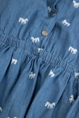 COCCODRILLO suknelė ilgomis rankovėmis, mėlyna, WC6128101GGK-014-098, 98 dydis 