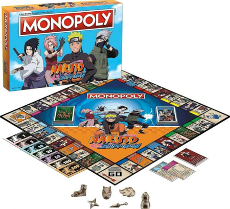 MONOPOLY stalo žaidimas Naruto, EN, WM00167-EN1-6 
