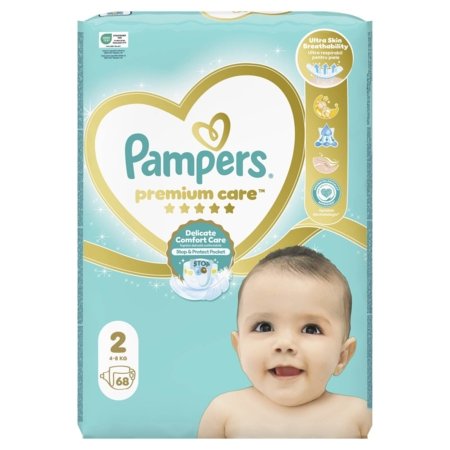 PAMPERS sauskelnės Premium Care 2 dydis 4-8kg 68 vnt. 81765771 