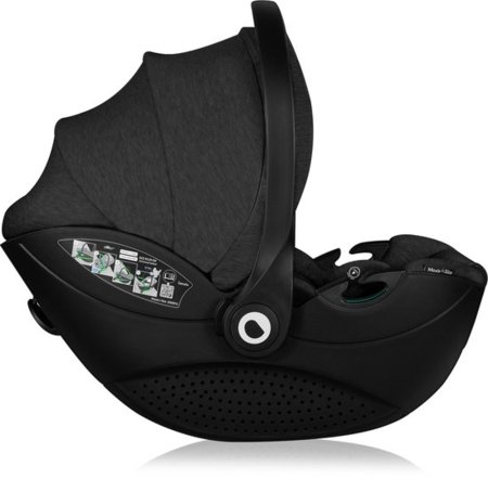 LIONELO automobilinė kėdutė su ISOFIX baze MOXIE I-SIZE, Black carbon, 40-87 cm. 