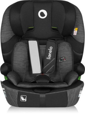 LIONELO automobilinė kėdutė LEVI FIX I-SIZE, Grey stone, 76-150 cm. 