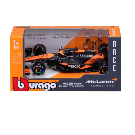 BBURAGO 1:43 lenktyninis automodelis McLaren F1 Team MCL38, asort., 18-38214 