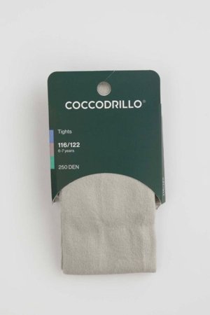 COCCODRILLO pėdkelnės TIGHT COTTON PLAIN, pilkos, ZC5380201TCP-019-128, 128/134 cm 
