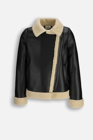 COCCODRILLO kailiniai OUTERWEAR GIRL JUNIOR, juoda, ZC5153101OGJ-021-146, 146 cm 