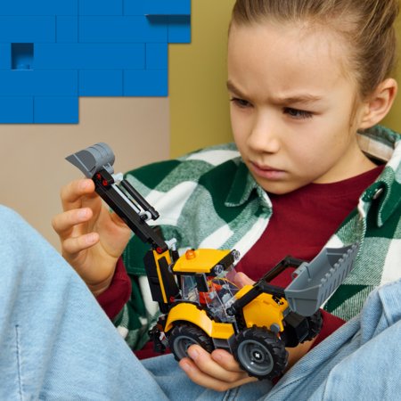 60480 LEGO® City Geltonas ekskavatorius-krautuvas 