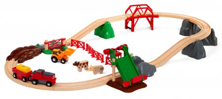 BRIO traukinio bėgių rinkinys Animal Farm, 33984 33984