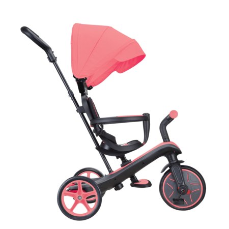 GLOBBER triratukas Trike Explorer 4in1, rožinis, 632-110 632-110