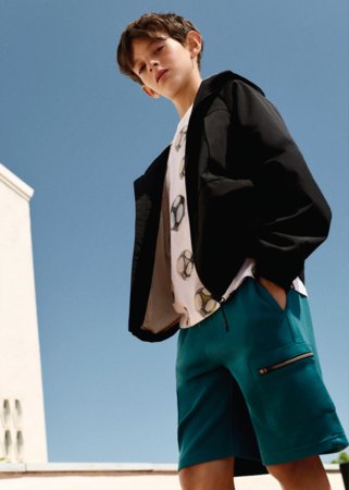 MAYORAL šortai, aqua, 6.219-38, 152  cm 