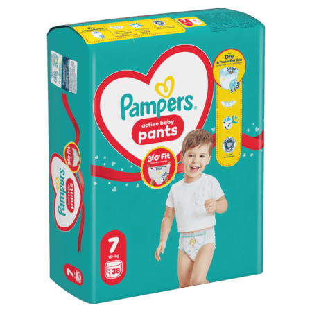 PAMPERS sauskelnės-kelnaitės, dydis 7, 38 vnt, 15+kg, 81748920 81748920
