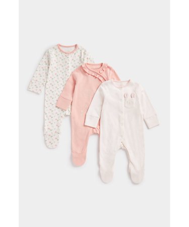 MOTHERCARE šliaužtinukas ilgomis rankovėmis, 3 vnt., CB617 605171