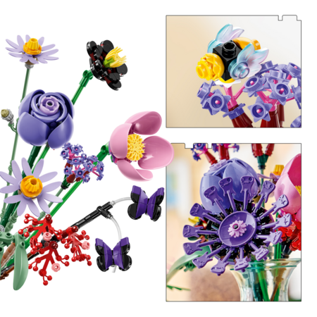 11507 LEGO® Botanicals ir LEGO® Editions Olivijos Rodrigo gėlių puokštė 